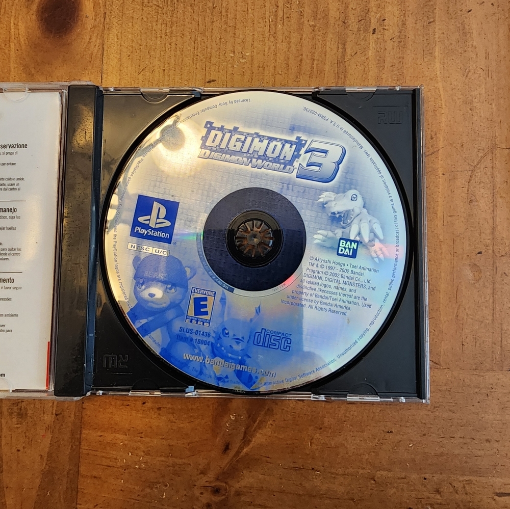 Playstation one console digimon 3